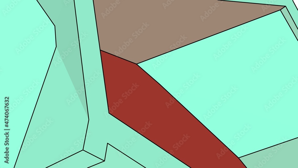 Poster abstract background of lines and polygons.