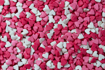Background of a Heart shape candy for Valentine's day