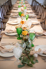 wedding table setting