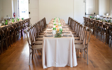 wedding reception area