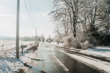 Country Road in Winter