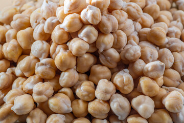 Chickpea or chick pea Cicer arietinum annual legume for cooking hummus. Garbanzo beans seeds for nutrient-dense healthy vegetarian food