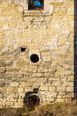 Old fortress castle ruins architecture elements