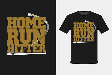 Home Run Hitter T-shirt Printing Design