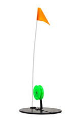 Zherlitsa isolated on white background, equipment for catching predatory fish