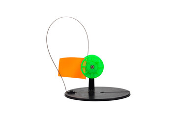 Zherlitsa isolated on white background, equipment for catching predatory fish