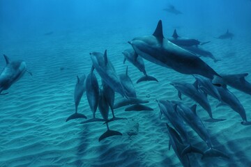 Wild Spinner Dolphins in Hawaii 