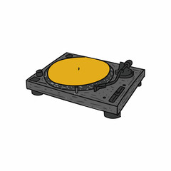turntable vinyl records vintage music
