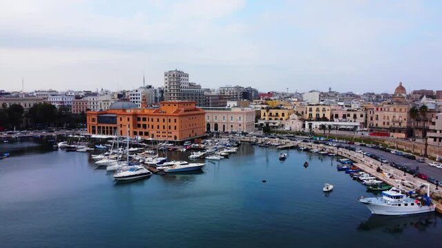 Port of Bari at the Italian east coast - travel photography