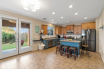 Interior home kitchen