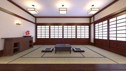 和モダンな部屋