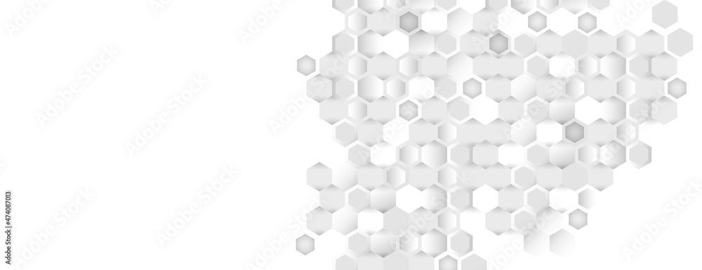 Aufkleber Illustration of hexagon pattern. Vector abstract pattern with hexagon shapes