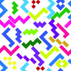 minimal background. Seamless pattern 80's - 90's years memphis design