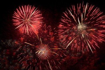 Obraz premium Fireworks, Cooper's Lake, Butler County, Pennsylvania