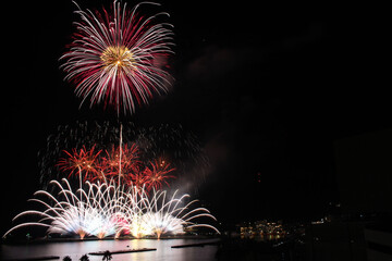 Atami Spa Fireworks festival in Japan