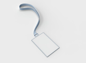 3d Minimal ID Holder Mockup