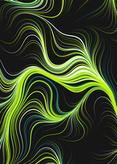 Fototapeta premium Abstract Perlin Noise Geometric Pattern generative computational art illustration