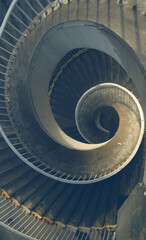 absolutely stunning photo of round stairs