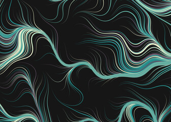 Fototapeta premium Abstract Perlin Noise Geometric Pattern generative computational art illustration