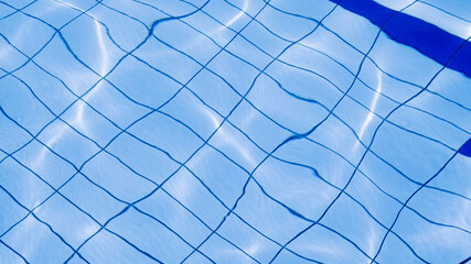 Pool texture. Summer sea abstract pattern. Blue wave surface or pool water background.