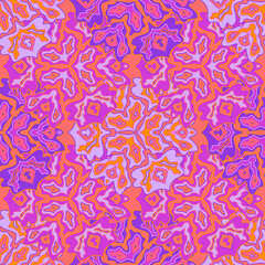 Abstract tileable floral seamless pattern design.