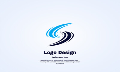 stock illustrator colorful initial s logo sign symbol