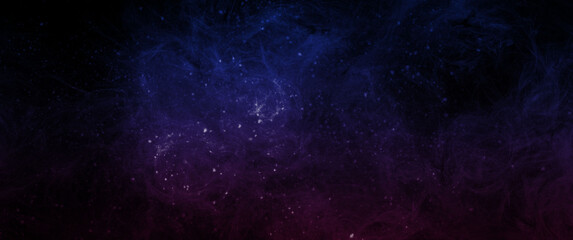 abstract space, colorful nebula, stars and sky