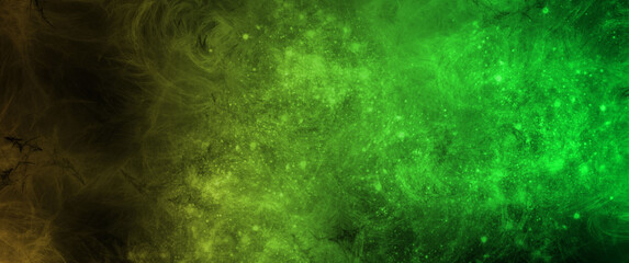 abstract space, colorful nebula, stars and sky