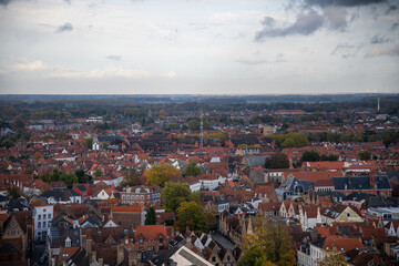 Fototapeta na wymiar Bruges Skyline