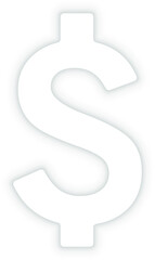 Dollar sign flat icon. Vector illustration
