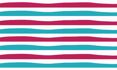 white background with set of pink and blue waves