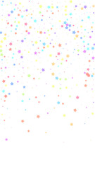 Festive classy confetti. Celebration stars. Colorf
