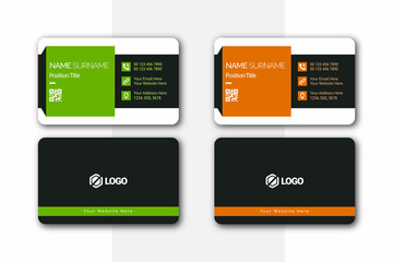 minimal, creative, clean, and modern business card design template for Business