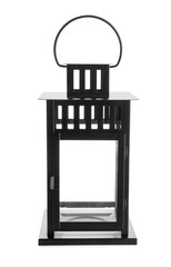 Beautiful Christmas lantern on white background