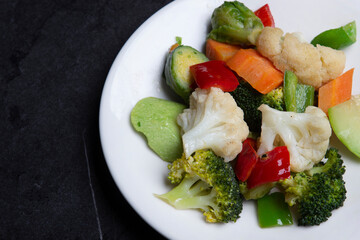 Boiled vegetables