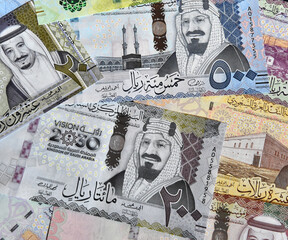 a current money and banknotes of Saudi Arabia