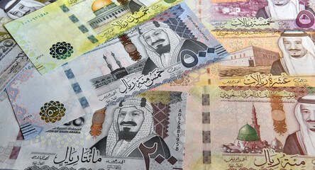 a current money and banknotes of Saudi Arabia
