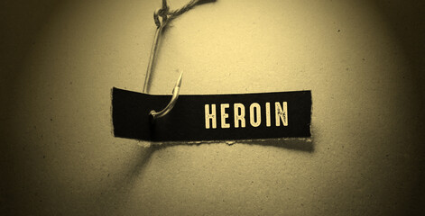 Words with heroin Concept idea