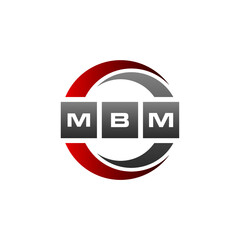 MBM Letter Initial Logo Design Template Vector Illustration
