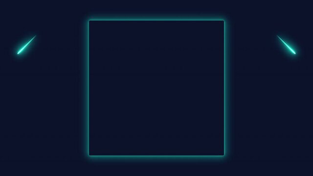 Concept for digital technology, future, cyberpunk. Dark blue background with bright lines computer elements. Abstract background. Banner template design for web, copyspace.