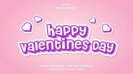 Happy Valentines Day Editable Text Effect