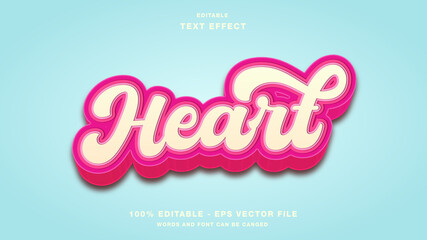 Heart Valentines Editable Text Effect