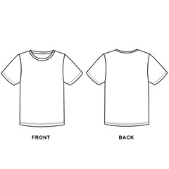 Basic Tshirt Mockup vector illustration