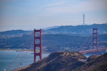 Marin Headlands Overlooking Golden Gate Bridge and San Francisco
