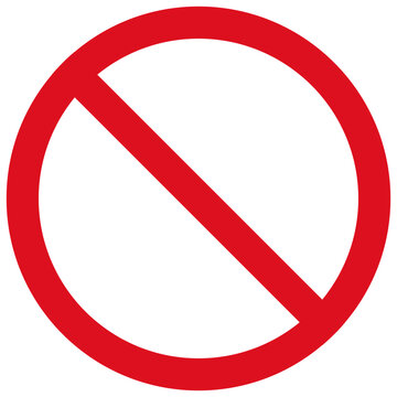 Forbidden sign icon