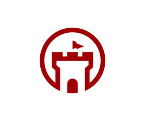 Minimal Castle Logo 