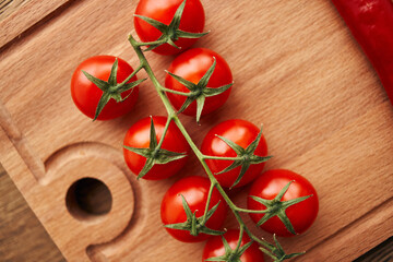 cherry tomatoes hot peppers salad ingredients fresh food