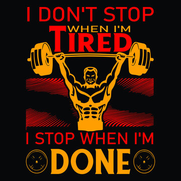 Fitness t-shirt design