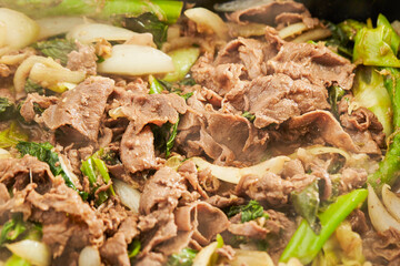 Stir-fried Beef Bulgogi Vegetable, Korean Food 