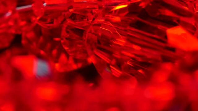 Beautiful diamond. Crystal prism refracting light in vivid rainbow colors. Magic background for Christmas or New Year holiday or party